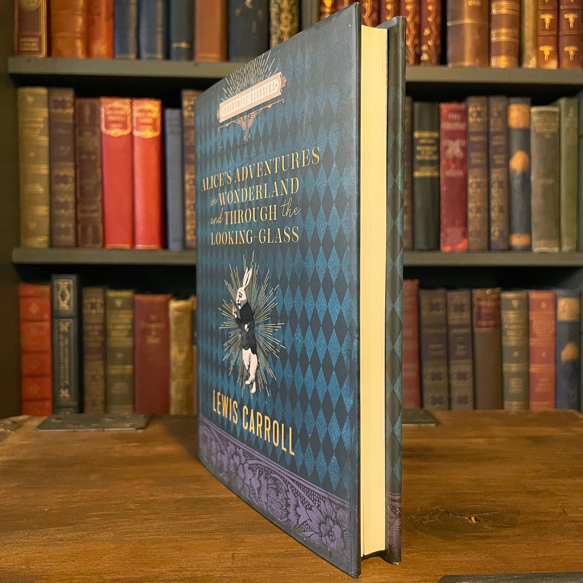 Alice’s Adventures in Wonderland and Through the Looking Glass, Collectible Hardcover Classic with Dust Jacket