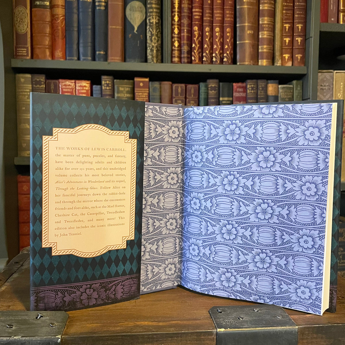 Alice’s Adventures in Wonderland and Through the Looking Glass, Collectible Hardcover Classic with Dust Jacket