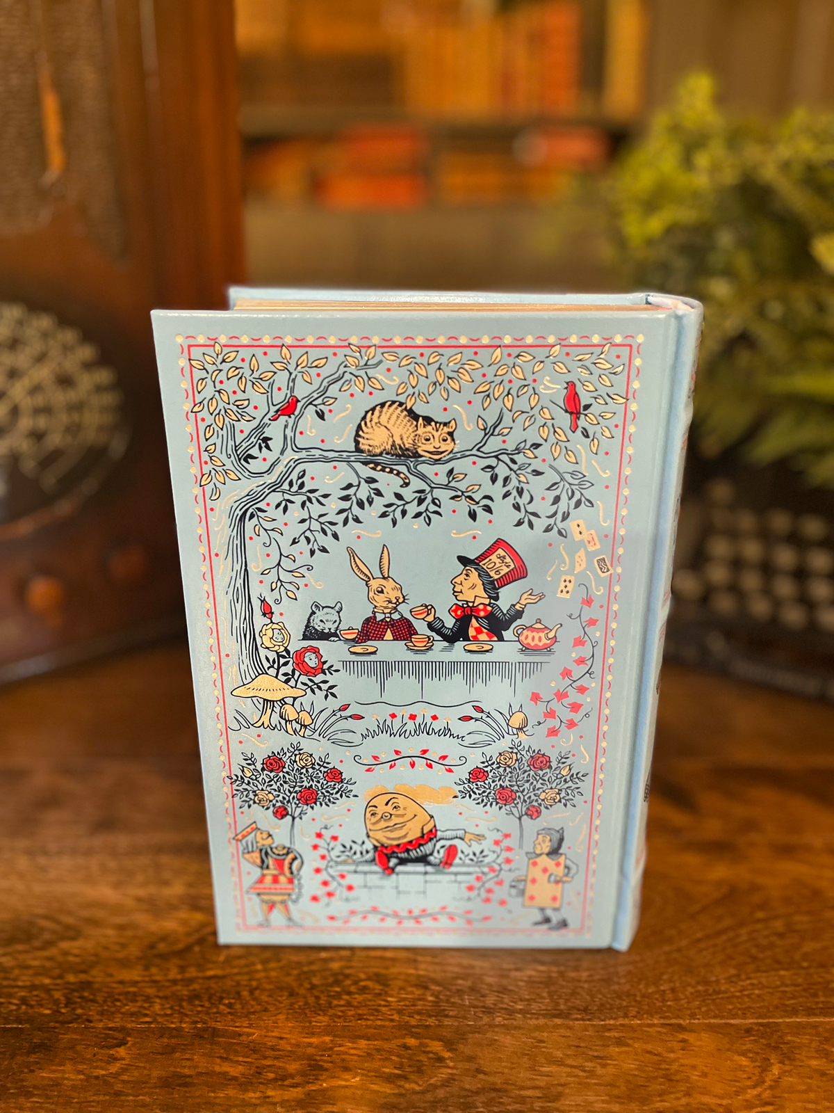 Alice’s Adventures in Wonderland, Collectible Hardcover Classic, Bonded Leather with Gilded Pages and Ribbon Marker