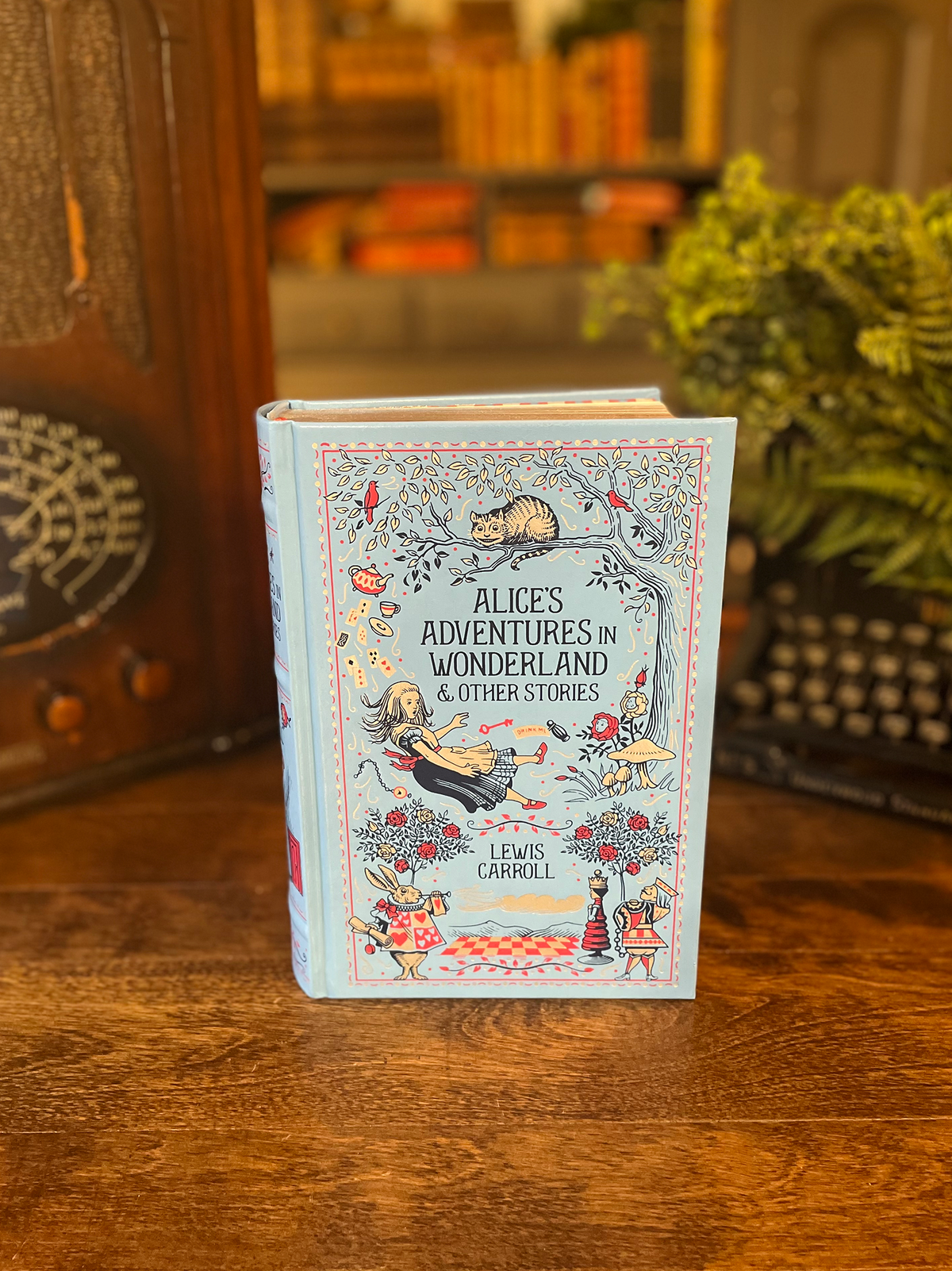 Alice’s Adventures in Wonderland, Collectible Hardcover Classic, Bonded Leather with Gilded Pages and Ribbon Marker