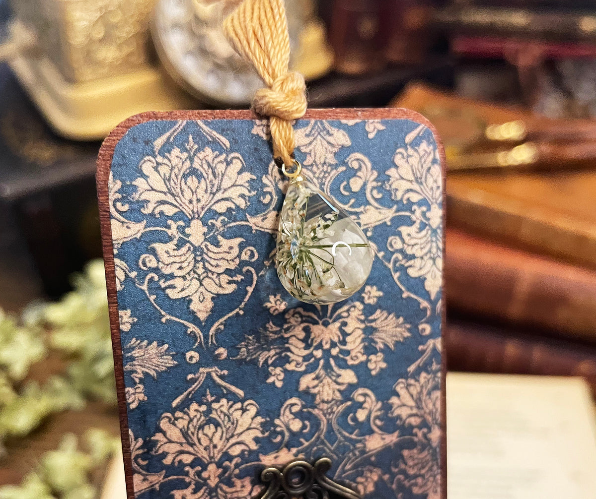 Anne of Green Gables Bookmark: Handmade Wood Bookmark with Tassel and Charm