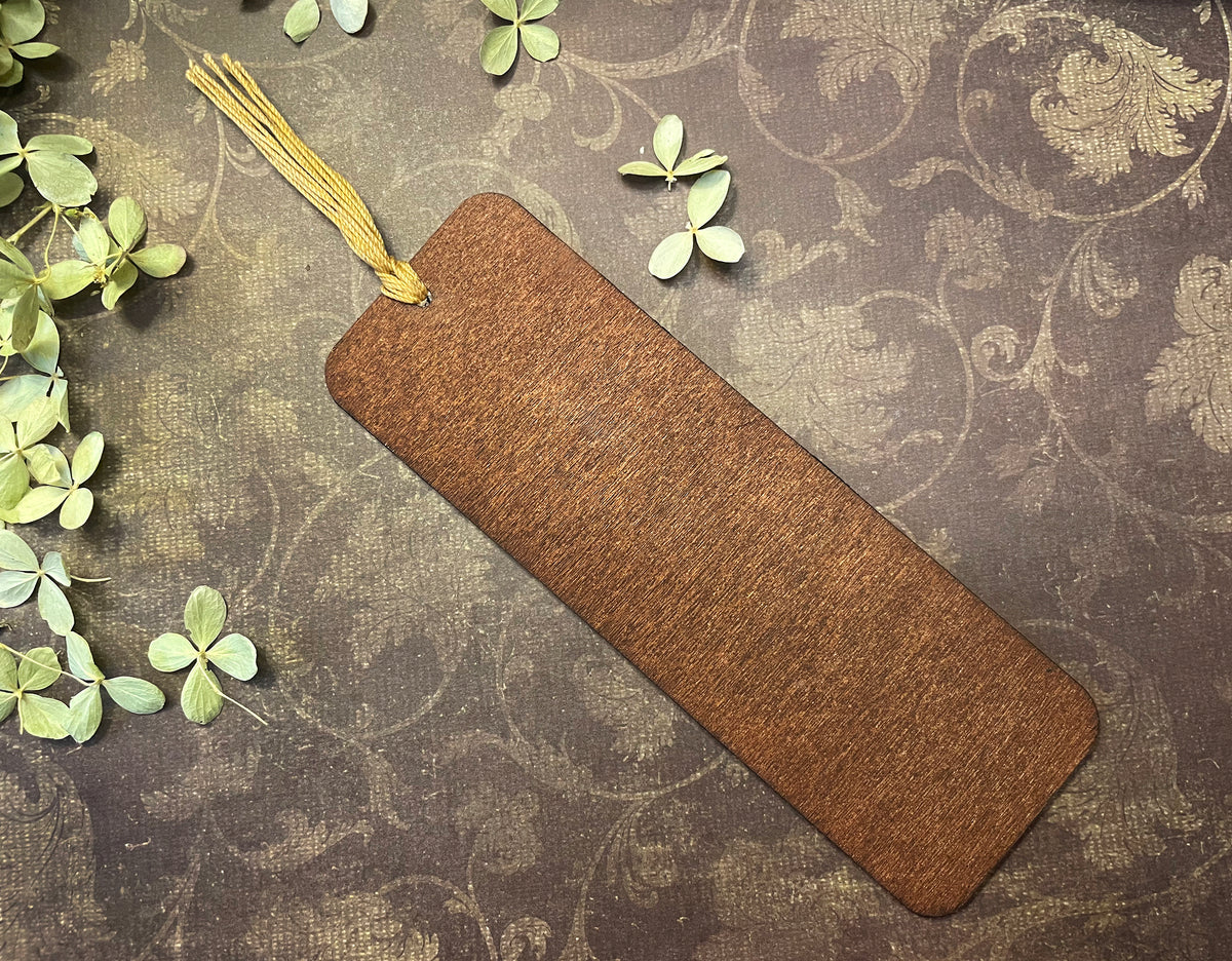 Handmade Wood Bookmark with Book Pages from Classic Titles