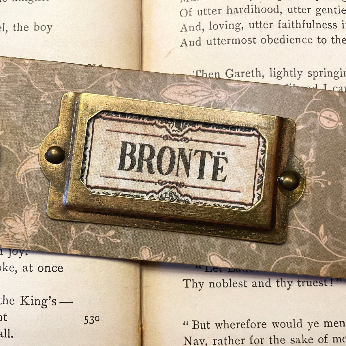 Brontë: Handmade Wood Bookmark with Tassel and Charm