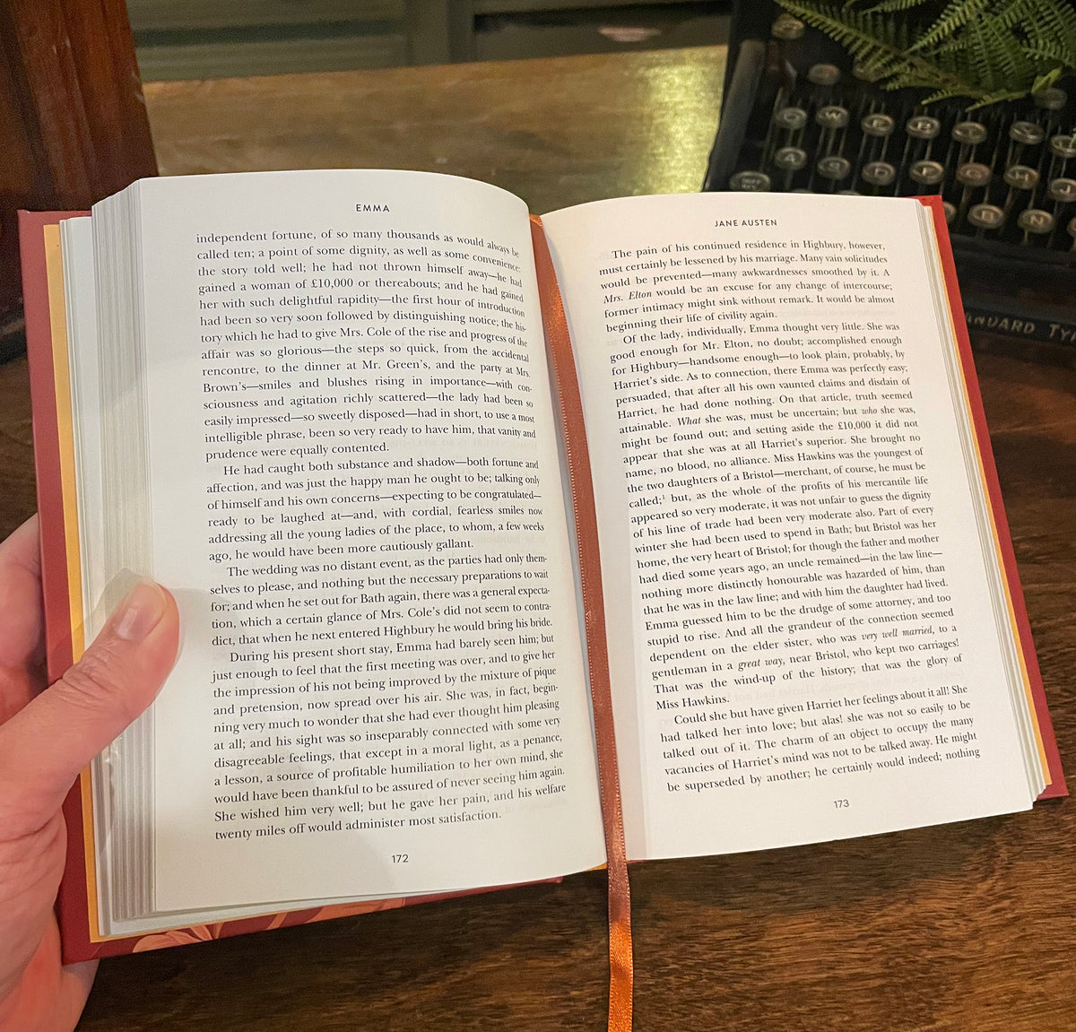 Emma, Collectible Hardcover Classic, Gilded Pages, and Ribbon Marker