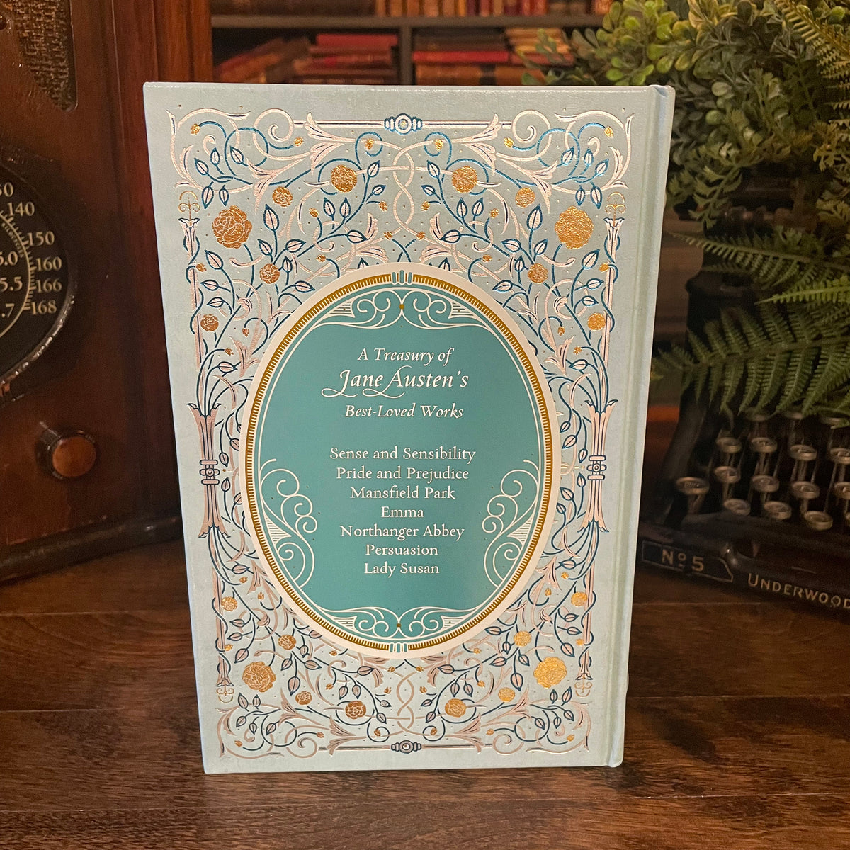 Jane Austen: Seven Novels, Collectible Hardcover Classic, Bonded Leather with Gilded Pages and Ribbon Marker