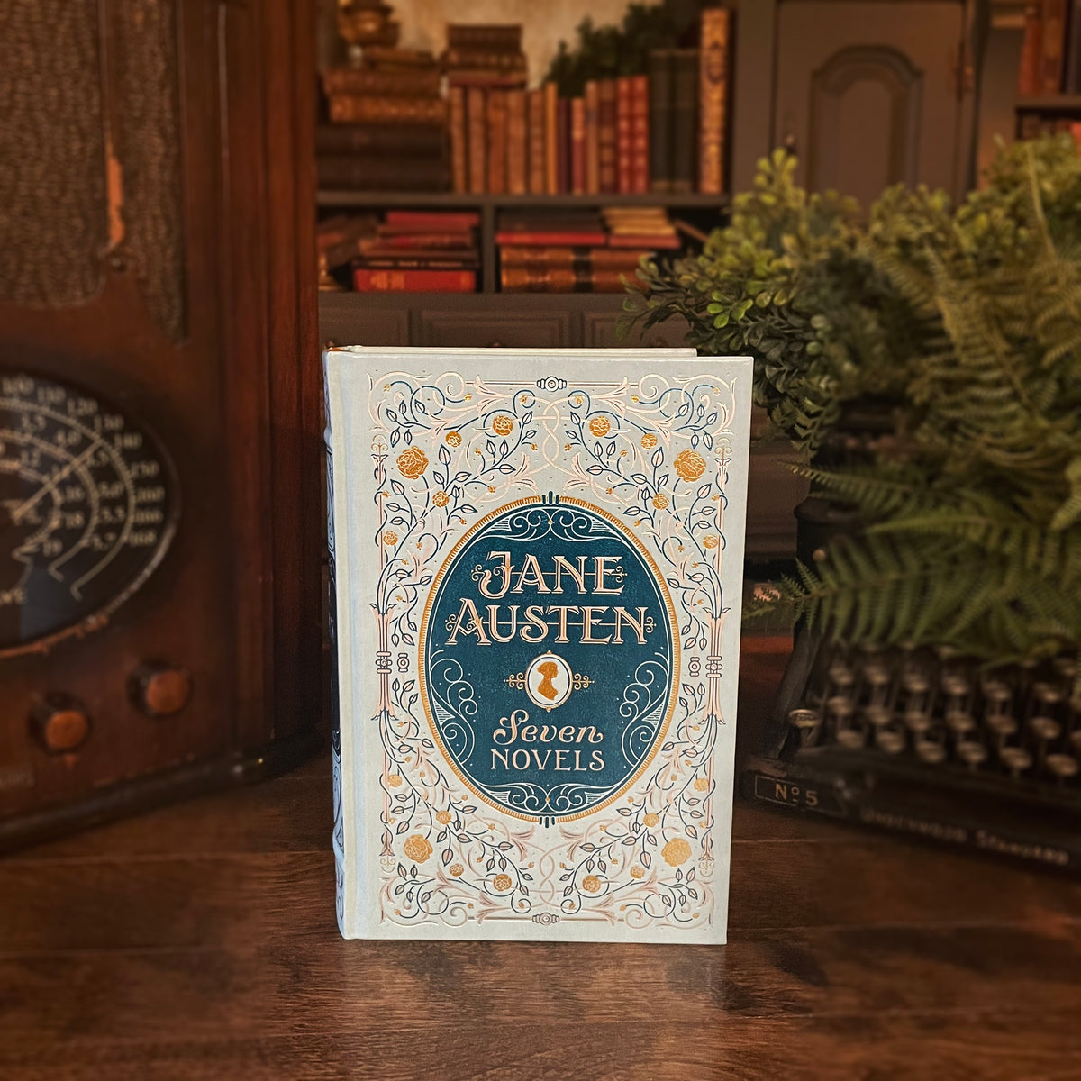 Jane Austen: Seven Novels, Collectible Hardcover Classic, Bonded Leather with Gilded Pages and Ribbon Marker