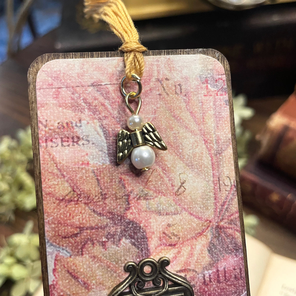 Les Miserables Bookmark: Handmade Wood Bookmark with Tassel and Charm