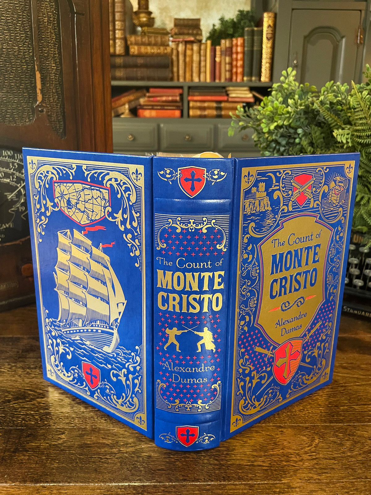 The Count of Monte Cristo, Collectible Hardcover Classic, Barns and Noble Bonded Leather with Gilded Pages and Ribbon Marker