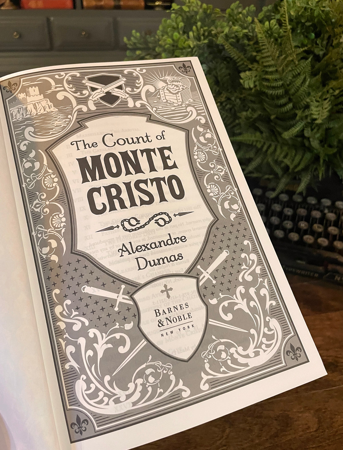 The Count of Monte Cristo, Collectible Hardcover Classic, Barns and Noble Bonded Leather with Gilded Pages and Ribbon Marker