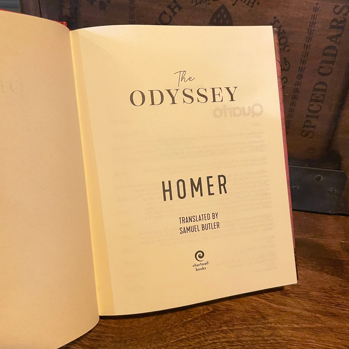 The Odyssey, Homer, Chartwell Books, 2015