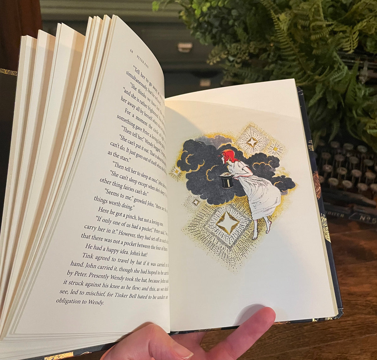 Peter Pan, Chiltern Collectible Hardcover Classic, Bonded Leather Covers, Gilded Pages, and Ribbon Marker