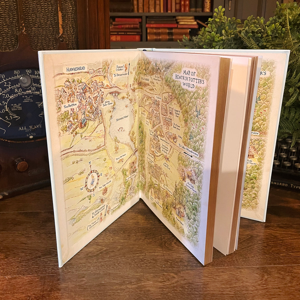 The Complete Peter Rabbit by Beatrix Potter, Collectible Hardcover Classic, Bonded Leather with Gilded Pages and Ribbon Marker