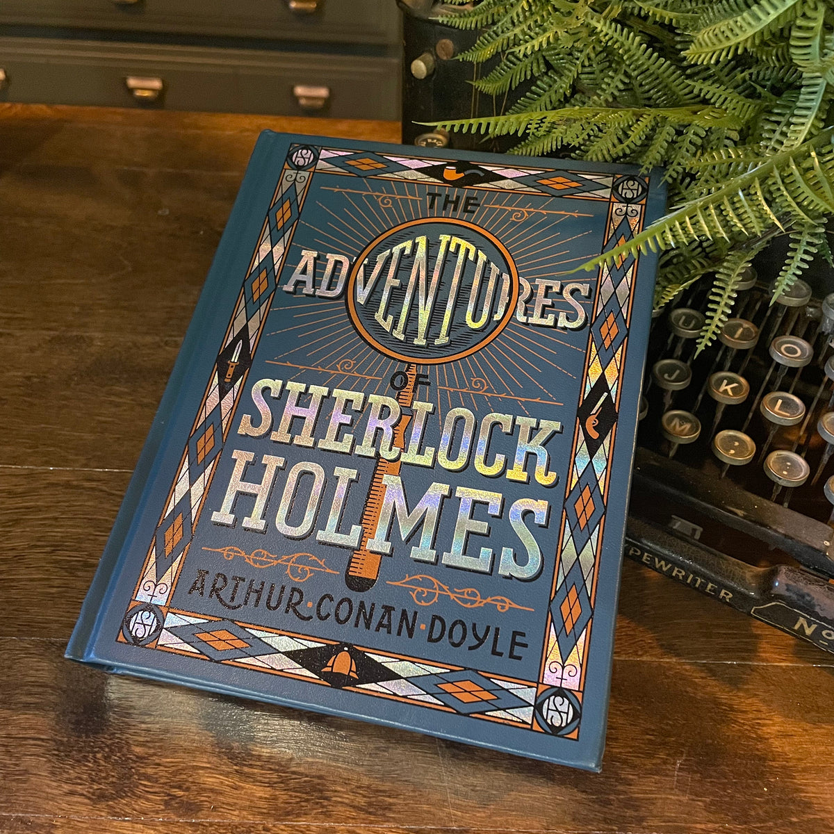 The Adventures of Sherlock Holmes, Collectible Hardcover Classic, Bonded Leather with Gilded Pages and Ribbon Marker