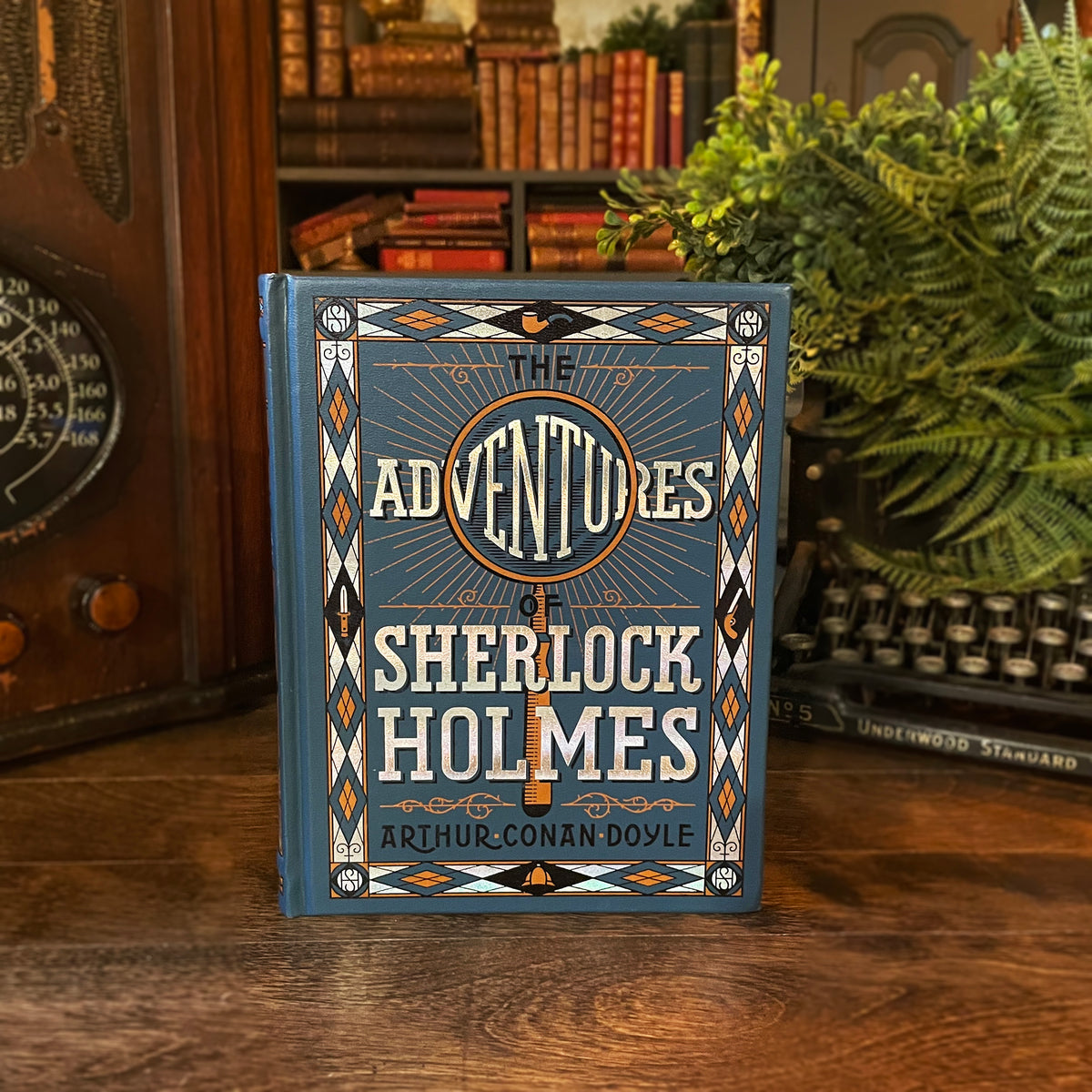 The Adventures of Sherlock Holmes, Collectible Hardcover Classic, Bonded Leather with Gilded Pages and Ribbon Marker