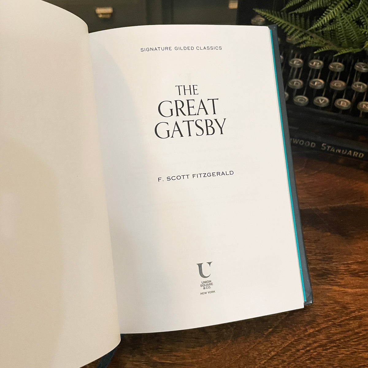 The Great Gatsby, Collectible Hardcover Classic, Gilded Pages, and Ribbon Marker
